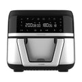 Cecofry Dual 9000 Friteuse diététique numérique et compacte pour cuisiner sans huile, avec une capacité de 9 L, la technologie PerfectCook et une séparation pour choisir entre deux paniers à contrôle de température indépendant ou un seul réservoir.