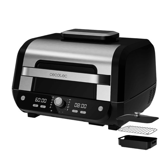 Cecofry FireDome 8000 Pro Air Fryer Grill 1700W, dual heating element, 12 cooking modes and 4 grill levels.